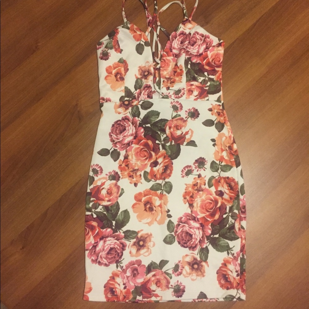 Floral mini dress